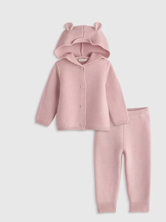 Quince Lilac 100% Organic Cotton Sweater Set