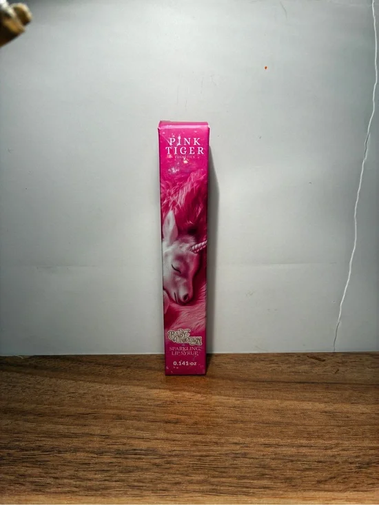 Pink Tiger Cosmetics Baby Unicorn Sparkling Lip Syrup Plumping Lip Gloss