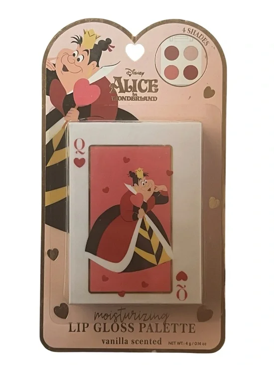 Disney Alice in Wonderland Moisturizing Lip Gloss Palette Vanilla Scented