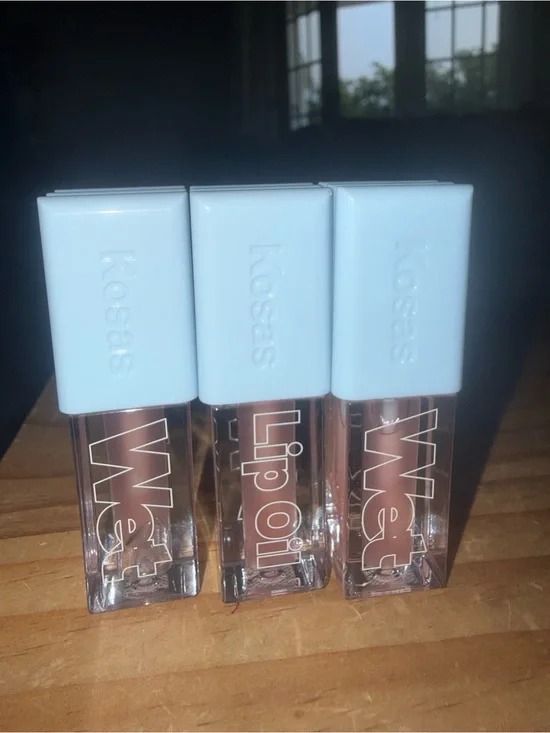 Kosas Wet Lip Oil-shade- Jellyfish-3pc