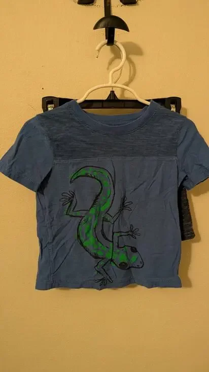 Boys Size 2T Outfit Jumping Beans Lizard T-shirt + Garanimals Drawstring Shorts
