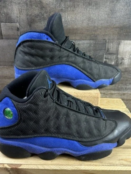 Jordan 13 Black & Royal Blue Men's Sneakers