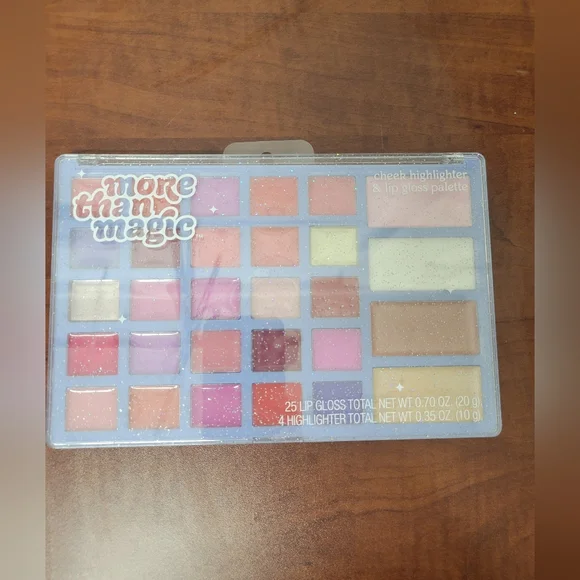 More Than Magic Pink and Purple Lip Balm Gloss & Highlighter Set Nwt