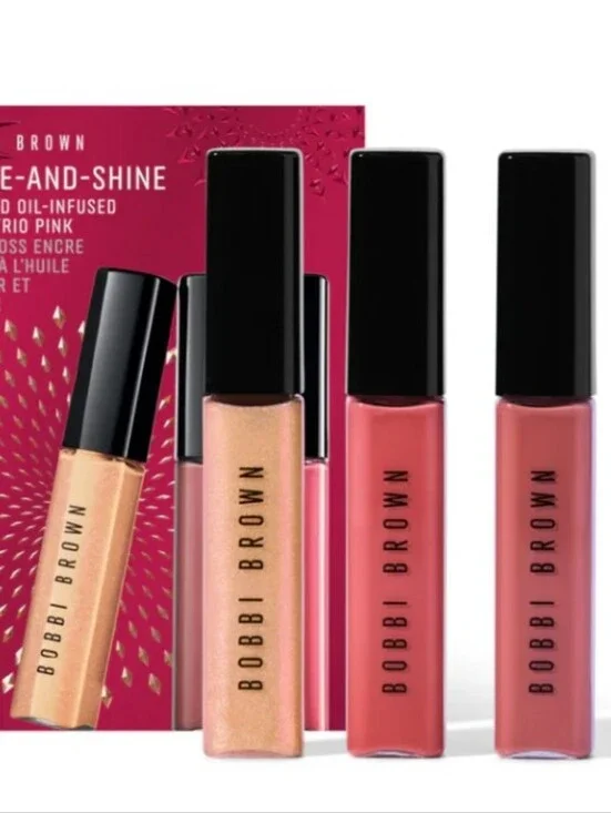 BOBBI BROWN Swipe-And-Shine Crushed Oil-infused Gloss Trio Pink