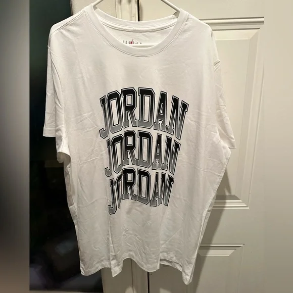 Jordan Stack Short Sleeve Graphic T-Shirt White XXL