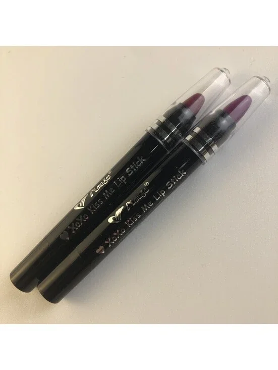 Amuse Xoxo Kiss Me Lip Stick Purple Color Lot Of 2