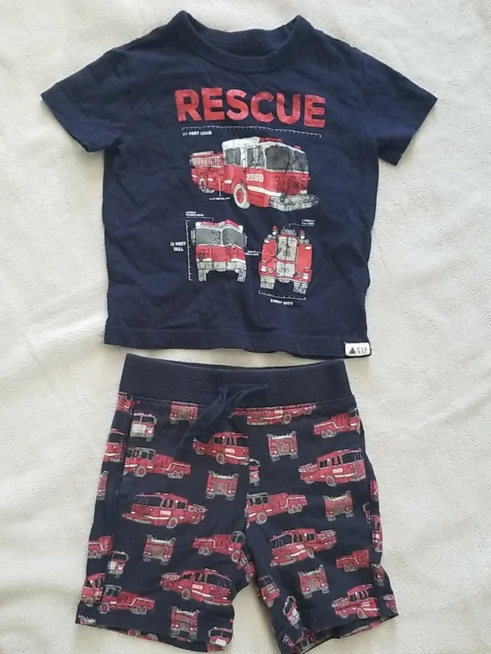 GAP Navy Rescue Tee & Shorts Set