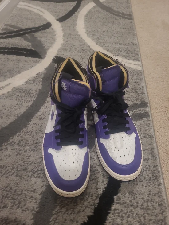 Air Jordan 1 High Zoom CMFT Basketball Crater Purple CT0978-501 US Men Size 11