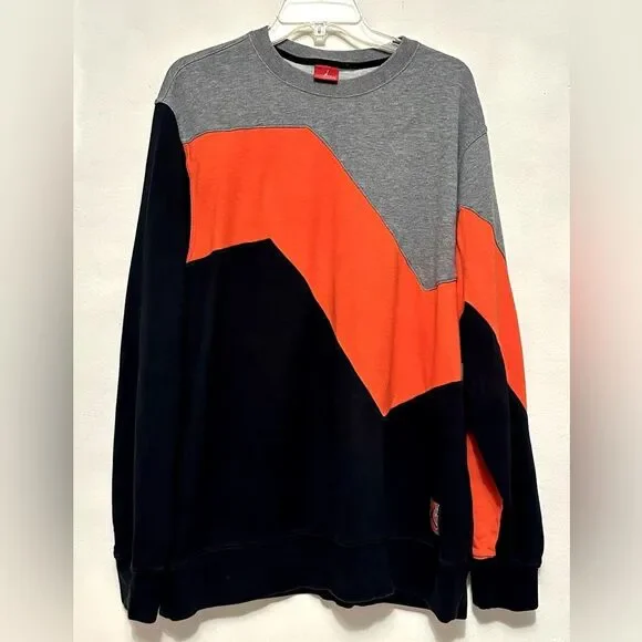 Vintage Jordan Be Legendary Max Orange & Gray Grey Mens Crewneck Sweatshirt XXL