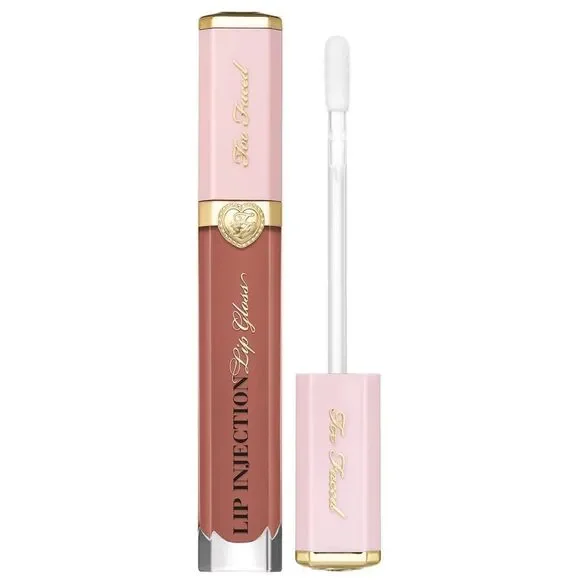 🌻 $10 Too Faced Secure The Bag (Light Terracotta) Lip Injection Gloss New FullSz