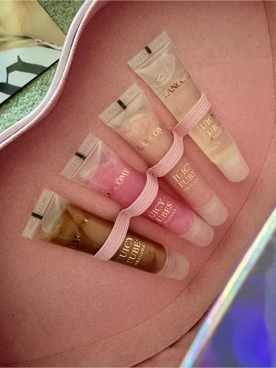 Lancôme Juicy Tubes 5 Lip Gloss Tube in Limited Edition Paris Hilton Lip Case 💋