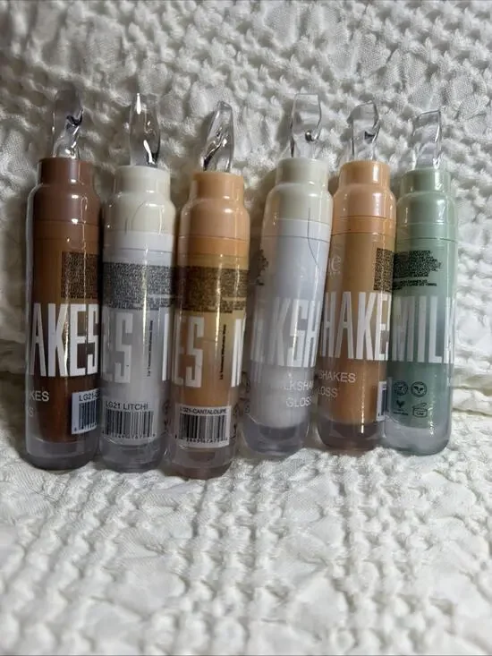 Assortment Of She Milkshakes Gloss Coffee, Litchi, Cantaloupe and Mint