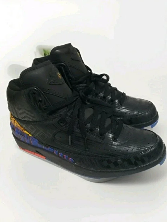 Air Jordan 2 Retro BHM Black History Month 2019 M’s Size 12 BQ7618-007 Well Kept