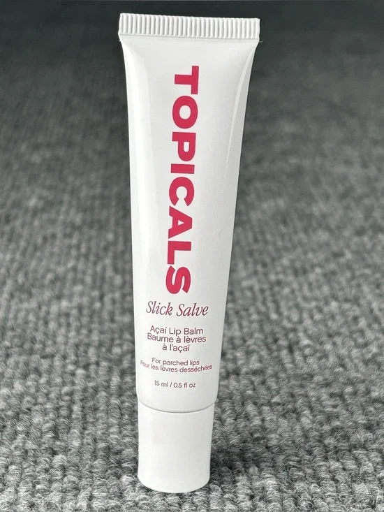 TOPICALS Slick Salve Açaí Lip Balm 0.5 oz Full Size Hydration Ceramides NWOB