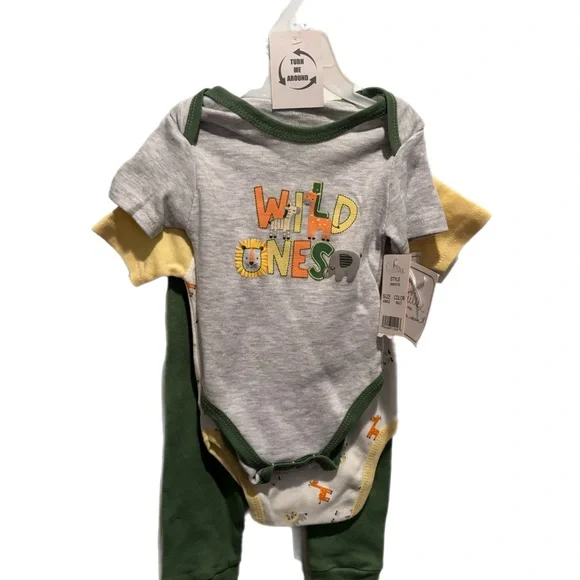 Quiltex Wild Ones Onesie/Pants Set‎