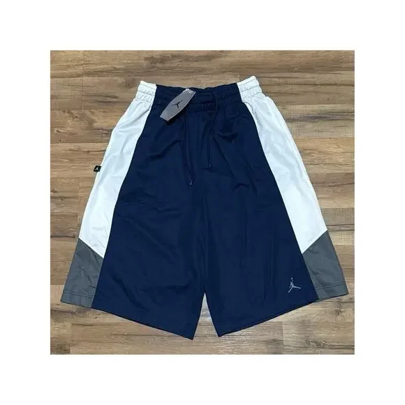 2006 Air Jordan Navy Blue White Vintage Baggy Basketball Y2K 143856-411 Shorts