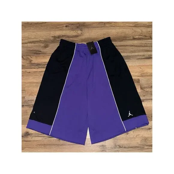 2005 Air Jordan Purple Black Baggy Vintage Y2K 198383-545 Durasheen Shorts