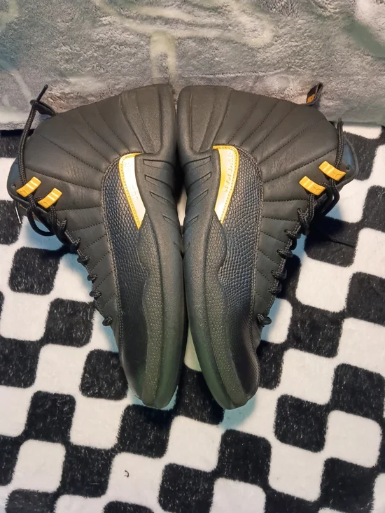 Jordan Men’s Black Sneakers with Yellow Accents