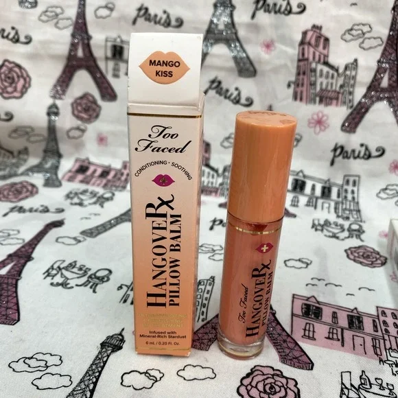 Too Faced MANGO KISS Hangover Pillow‎ Balm Hydrating Lip Treatment 0.20 Fl oz