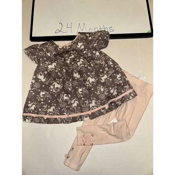 Toddler Girls Unicorn Outfit Size 24 Months See Details