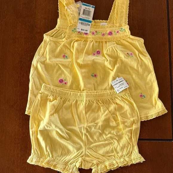 First Impressions Yellow Kids Matching Set, baby 18-24 months