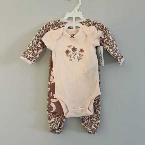 NWT Carter’s Girls Floral 3 Piece Set