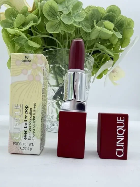 Clinique Even Better Pop Lip Colour Foundation 18 TICKLED - 0.13 Oz. / 3.9 g