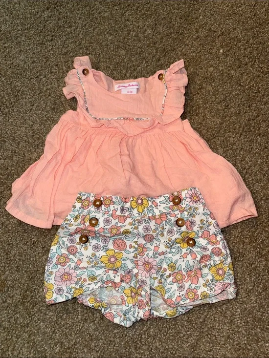 Coral toddler set