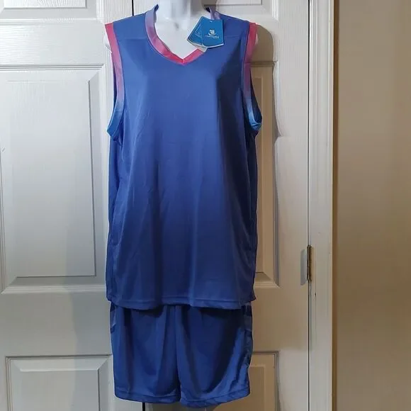 Basketball Suit Kids 2 pc set  short top set Sz. XXL  NWT