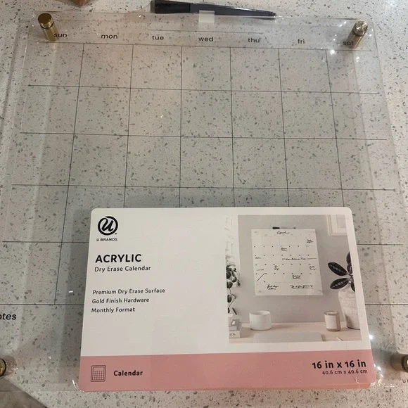 Office acrylic calendar