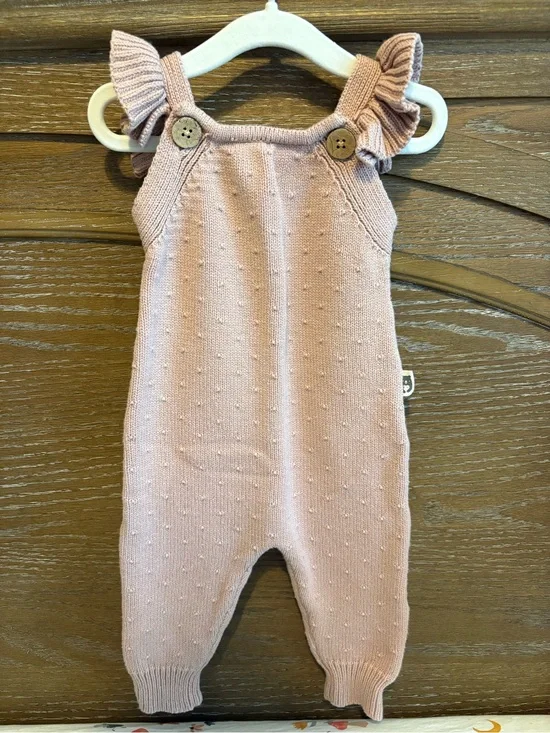 Soft Knit Pink Baby One-Piece Jumpsuit