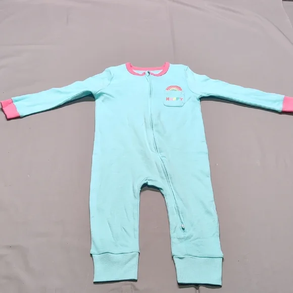 Koala Kids Blue‎ and Pink One Piece Footies with Stretchy Comfort