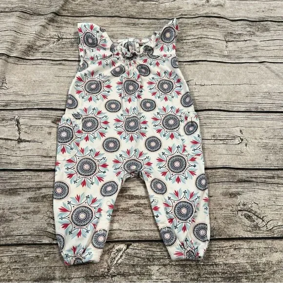 Tea Collection Graphic Print Romper; Size 3-6 months