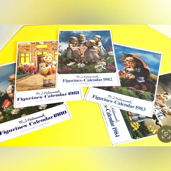 Vintage Hummel Calendars 1980-1984 Collectible