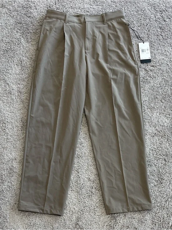 Jordan Sport Golf Pants Loose Fit Full Length Olive Gray HV4769-040 Mens Size 32