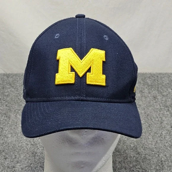 Michigan Wolverines Hat OSFM Jordan Jumpman Cap Navy Blue NCAA Sportswear