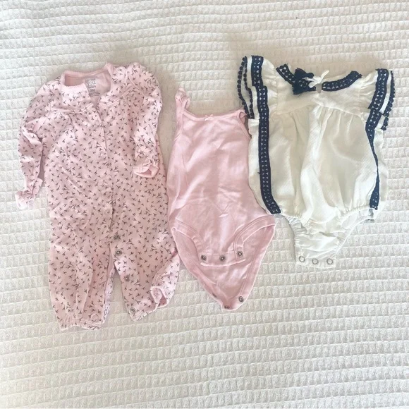Girls 3M and 3-6M onesie bundle Carter’s Tommy Bahama