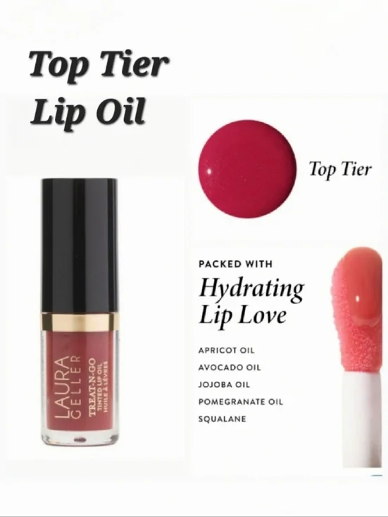 🌺Laura Geller Top Tier Treat N Go Tinted Lip Oil Lip Repair
