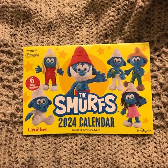 Simply Crochet Smurfs 2024 Calendar w/Patterns
