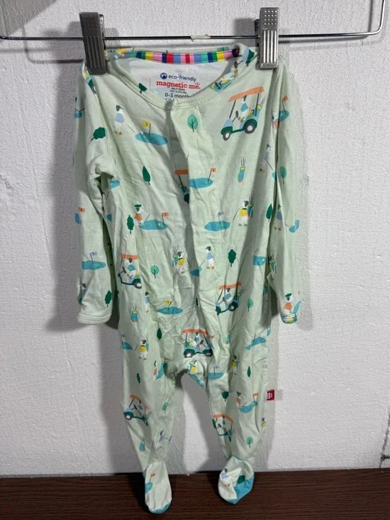 Magnetic Me Golf Dogs Pajamas 0-3 Months