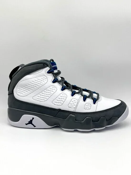 Air Jordan Retro Mens Flint Grey French Blue Shoes Sz 9 New Sneaker HV4794-100
