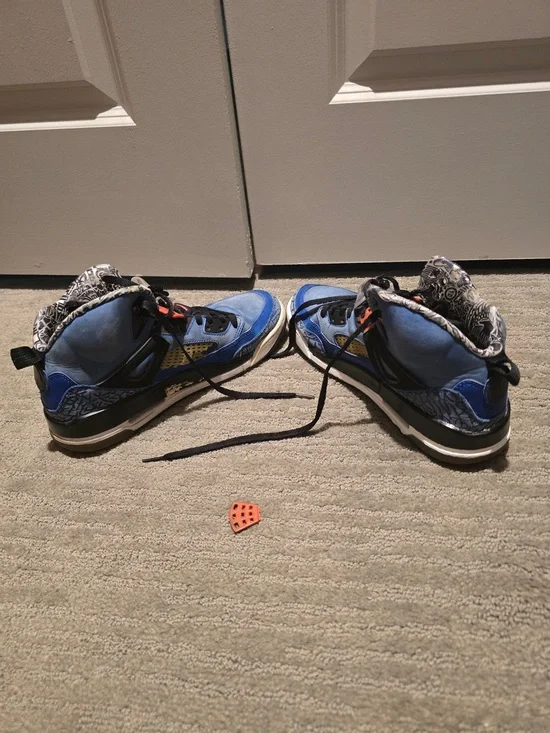 Jordan Blue and Black High-Top Sneakers