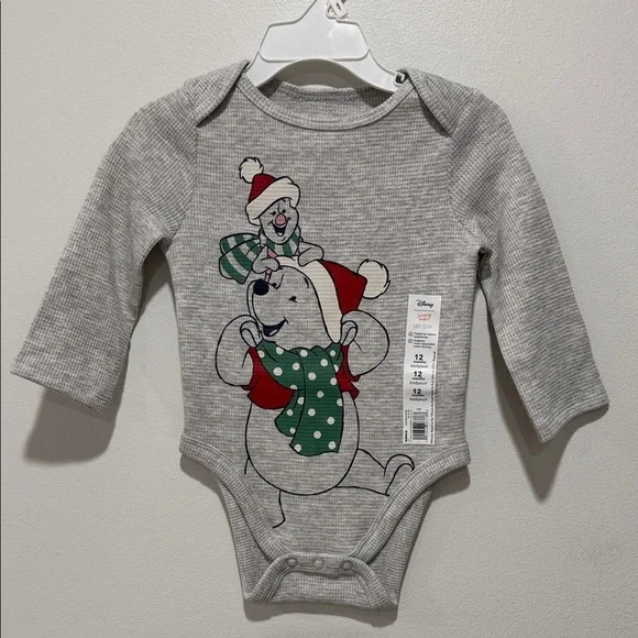 Disney Pooh Bear Gray Bodysuit