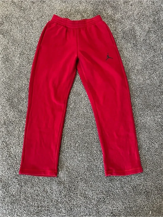 Air Jordan Bright Red Pull-On Sweatpant