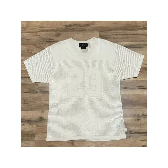 Air Jordan Knit 23 Cream Beige Sail Knit Loose Fit HQ0766-203 Jersey