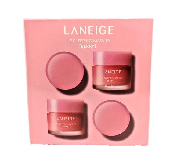 Laneige Lip Sleeping Mask Berry 20g Each (Box Set of 4 Masks) Brand New EXP 2028