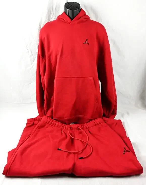 Air Jordan Essentials GYM RED Matching Fleece Set Men's XL NWT