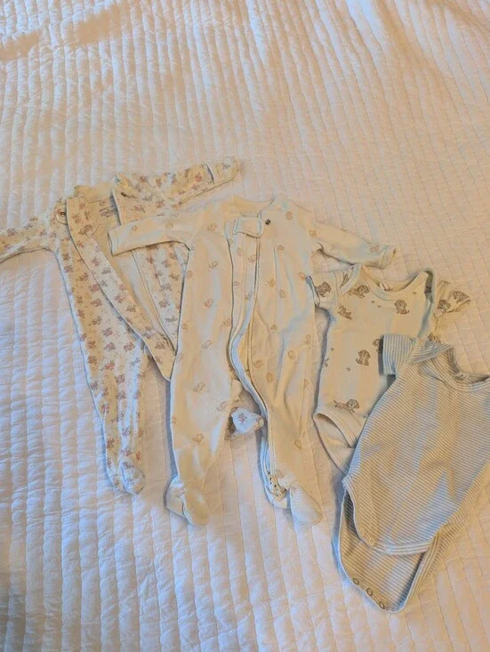 Quincy Mae Newborn PJ + Onesie Set