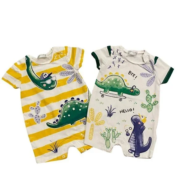 Mayoral Baby Boy's Dinosaur Rompers