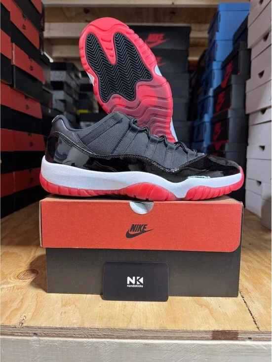Air Jordan 11 Retro Low 'Bred' FV5104-006 Multi MEN SIZE 13